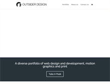 Tablet Screenshot of outsiderdesign.com